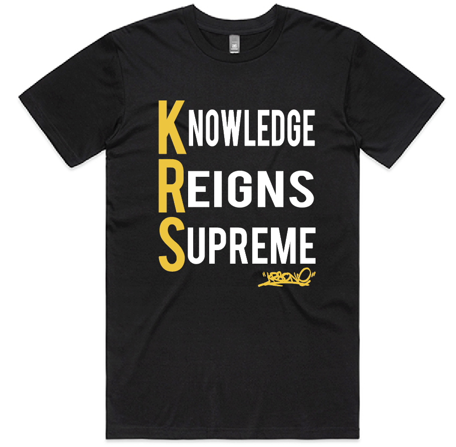 Knowledge Reigns Supreme tee - Ltd Edtn | rapgdz